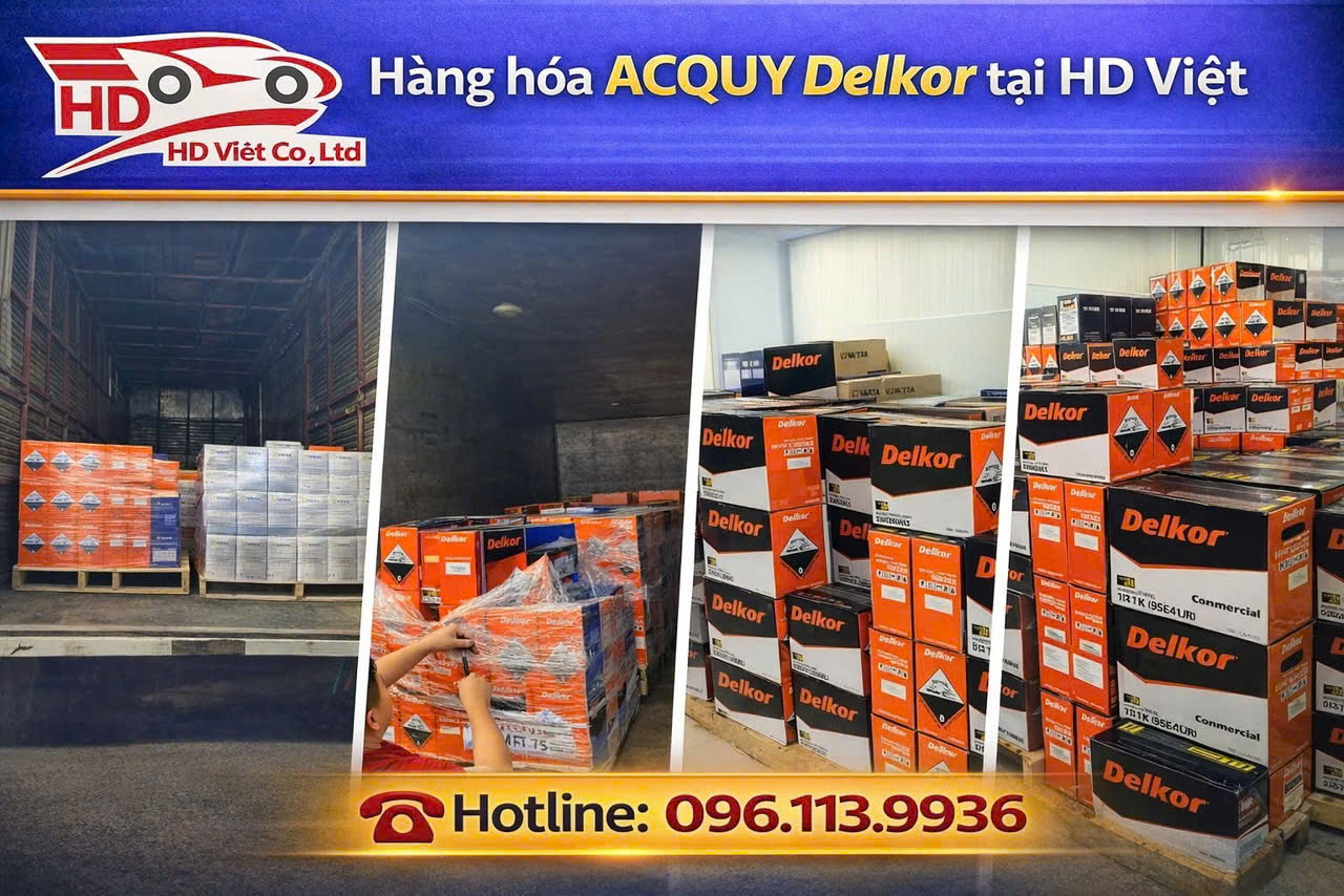 Hàng hoá ắc quy tại HD Việt