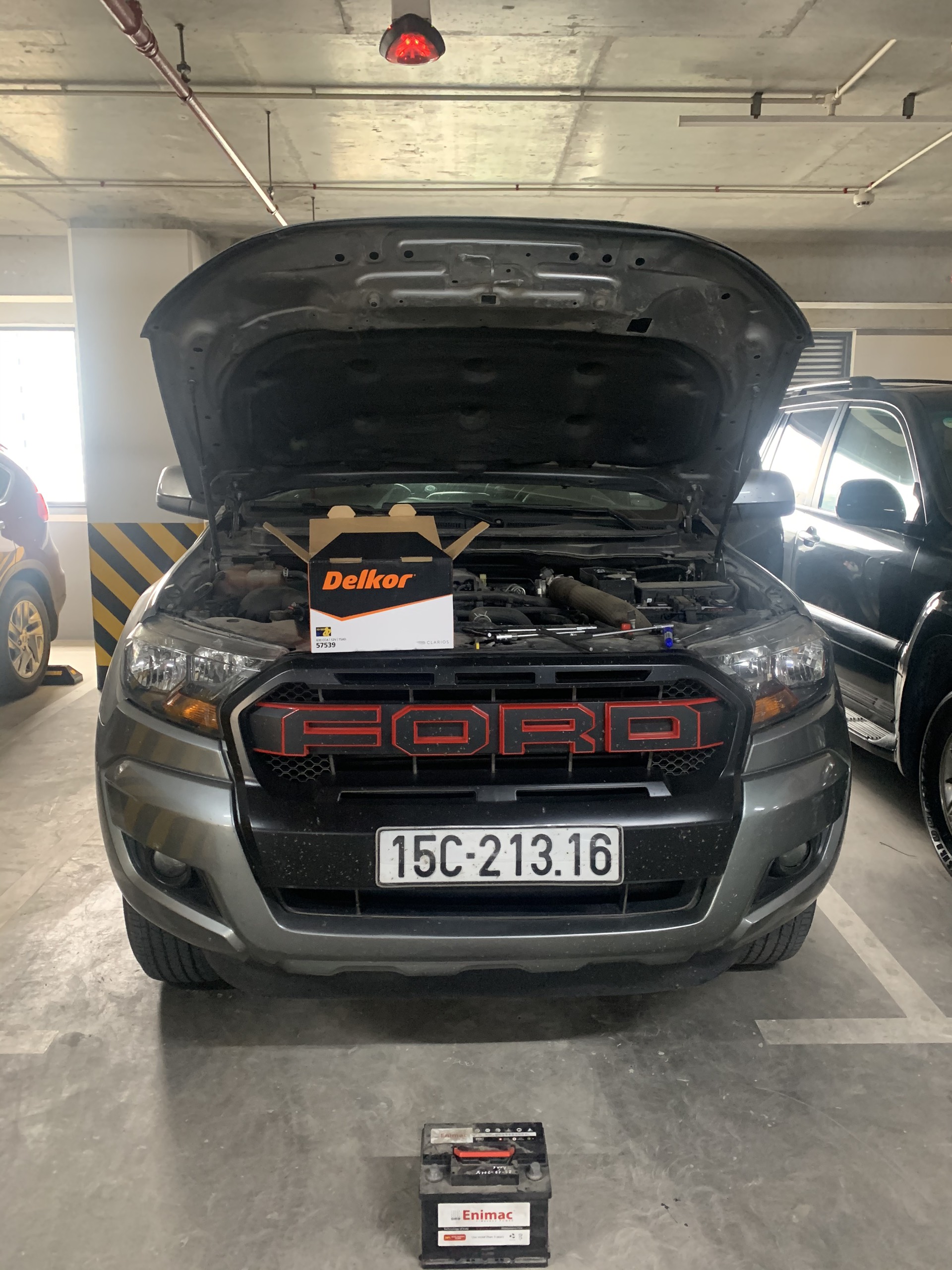 ắc quy Delkor 75ah xe Ford Ranger