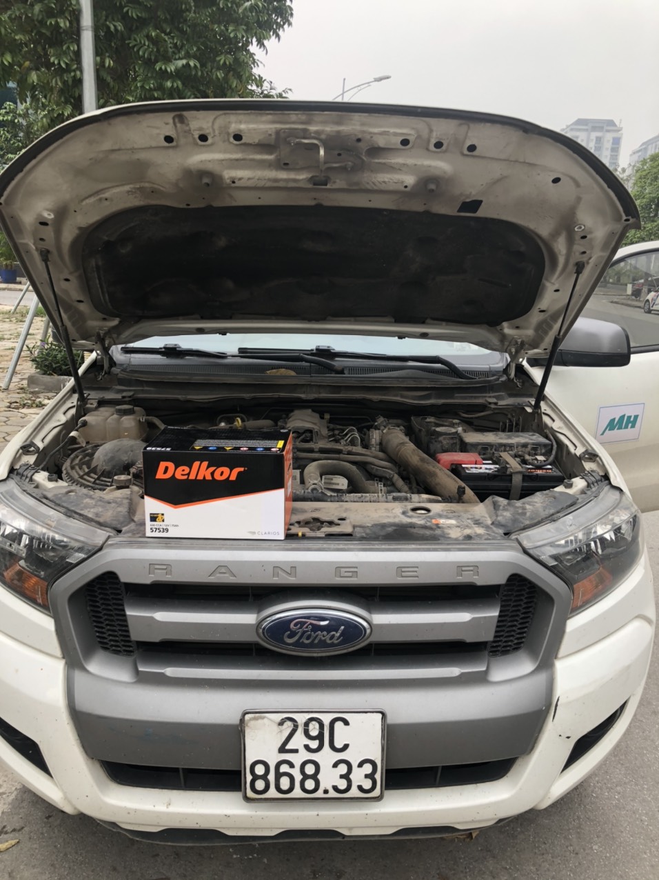 ắc quy delkor 60ah xe Ford Ranger