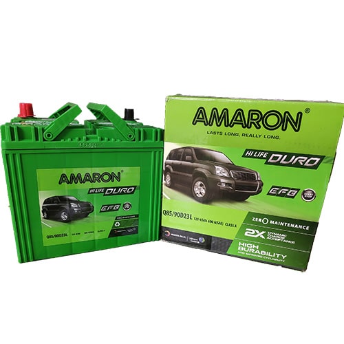 ắc quy amaron Q85 tốt nhất cho istop của mazda